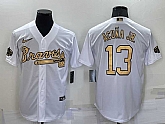 Atlanta Braves #13 Ronald Acuna Jr White 2022 All Star Stitched Cool Base Nike Jersey,baseball caps,new era cap wholesale,wholesale hats